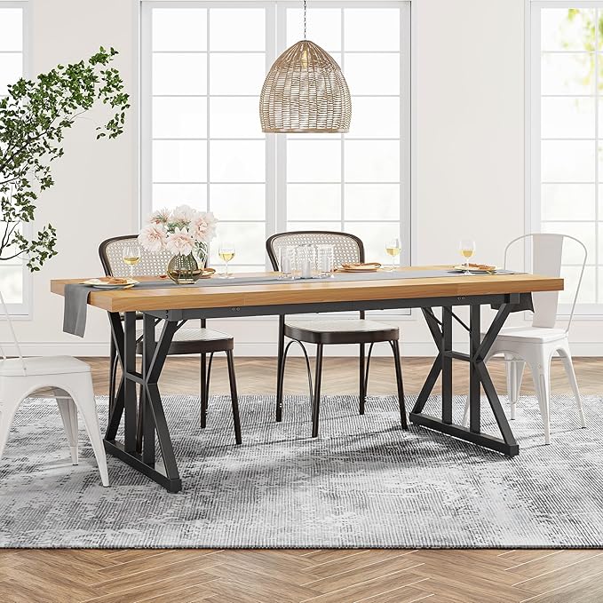Tribesigns Farmhouse Dining Table - Image 4
