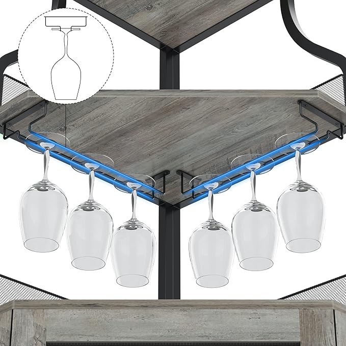 GarveeHome Corner Wine Cabinet - Image 7