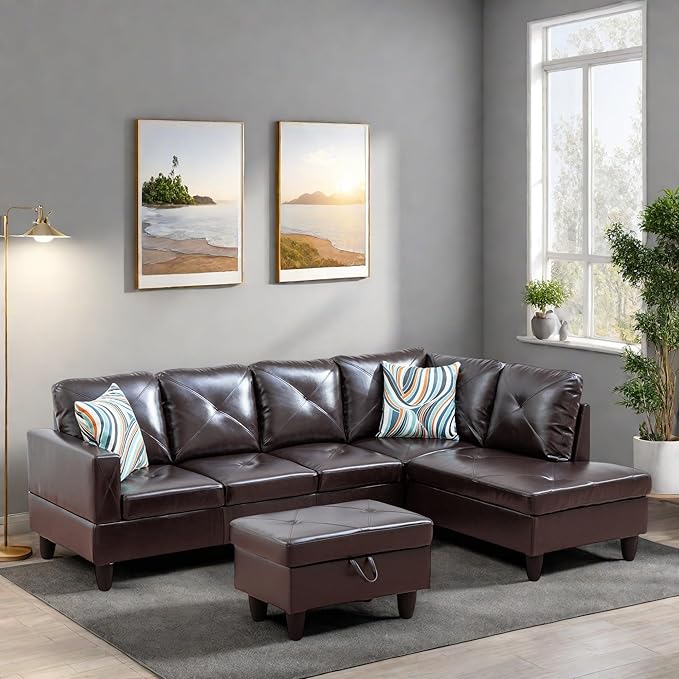 L Shaped Sectional Couches, Modern Modular Sectional Sofa - Image 4
