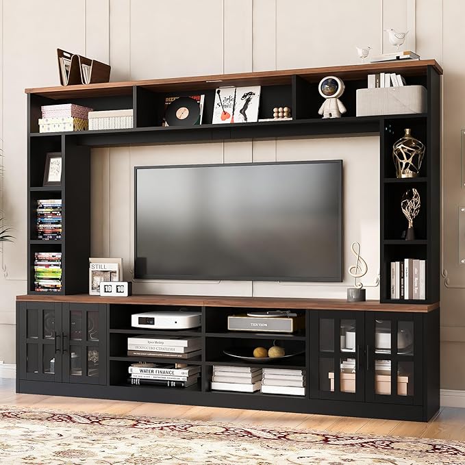 95.5" Wall Unit TV Stand Set by Merax