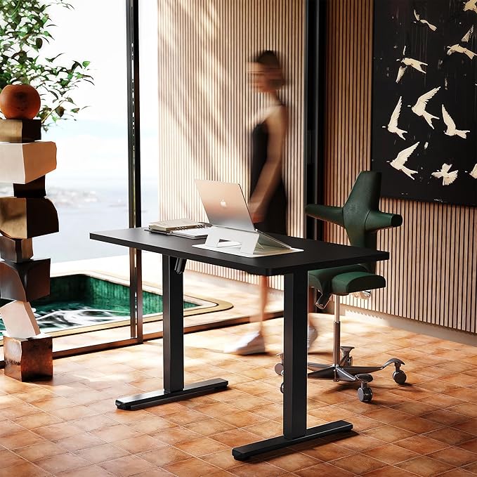 HUANUO Electric Standing Desk, 55 x 24 Inch Height Adjustable Computer Desk by HUANUO