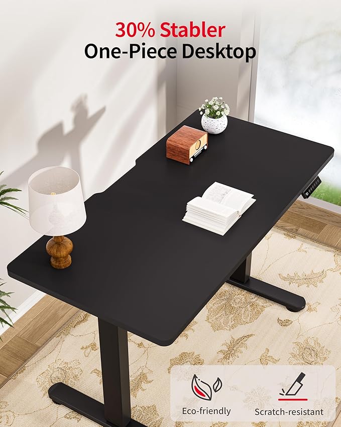 Okin Standing Desk Electric Adjustable Computer Whole Piece Stand up Desk - Image 4
