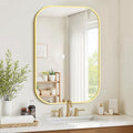 Bathroom Mirrors for Over Sink, 24x36 Gold Vanity Mirror for Bathroom Sink by Unknown