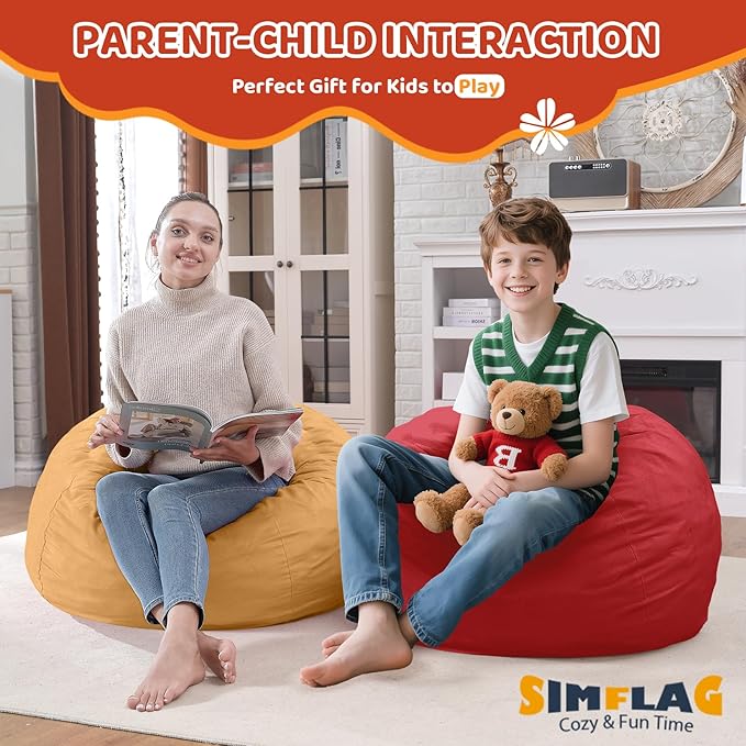 2FT Bean Bag Chair, Comfy Bean Bag Chairs - Image 4
