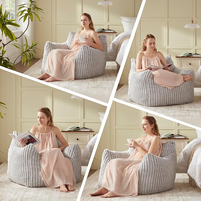 Giant Bean Bag Chairs for Adults Teens, Large Bean Bag Sofa Chairs - Image 6