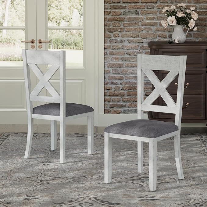Solid Wood Dining Chair Set of 2, Part of Dining Table Set, Mix and Match Table - Image 7