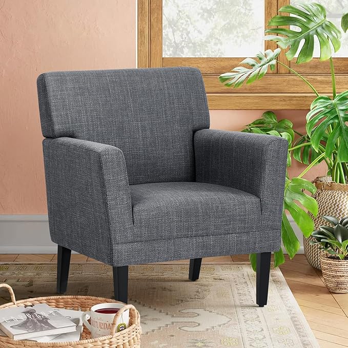 COLAMY Modern Accent Chair for Living Room, Upholstered Fabric Accent Armchair by COLAMYINC