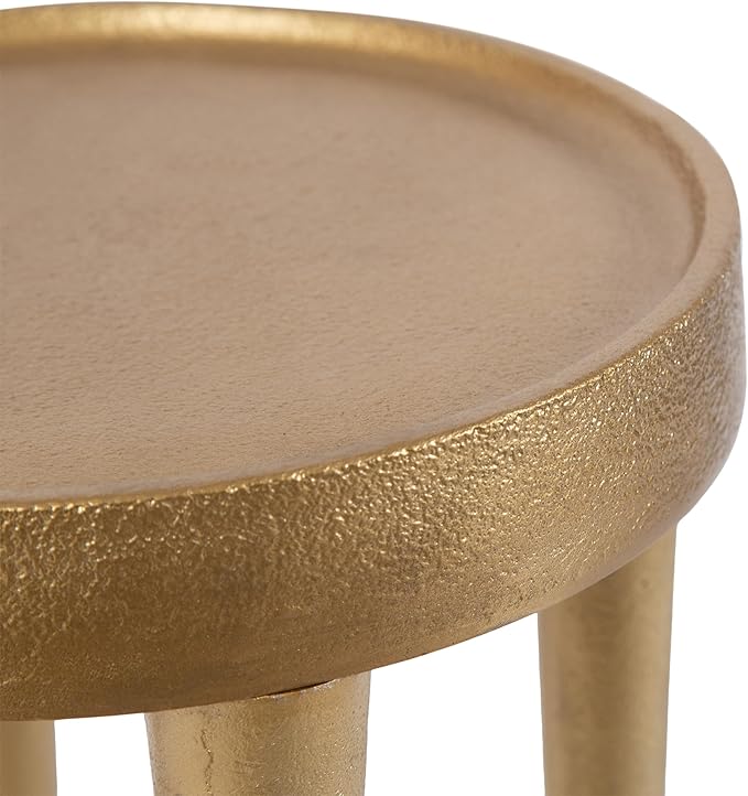 Kate and Laurel Rava Modern Round Metal Drink Table - Image 6
