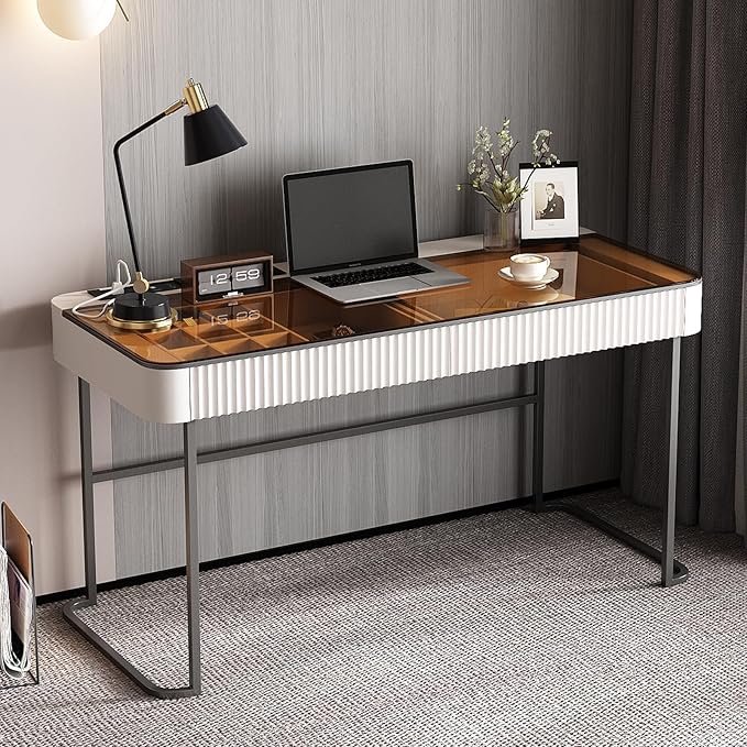 Lartis Office Desk with Drawer - Image 4