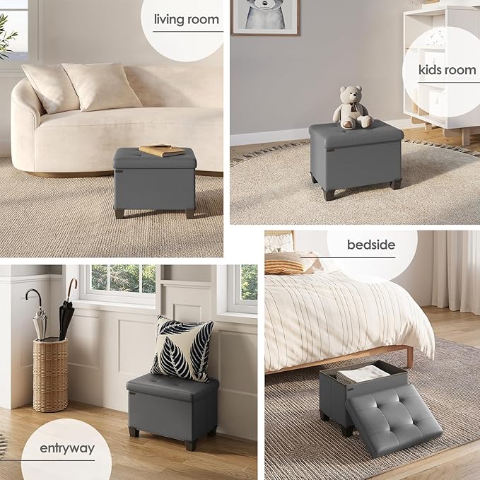STORAGEBUD Storage Ottoman Cube - Image 4