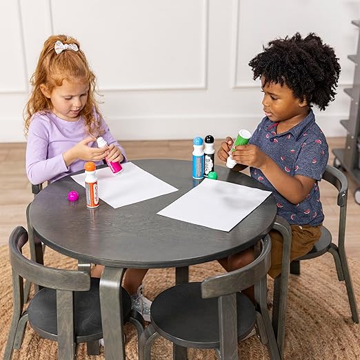 ECR4Kids Bentwood Round Table and Curved Back Chair Set, Kids Furniture - Image 9