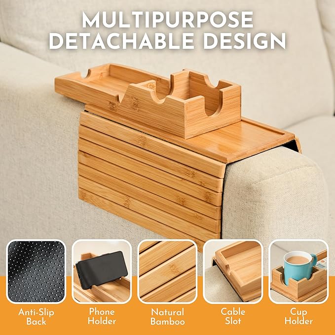 Couch Cup Holder Tray - Image 4