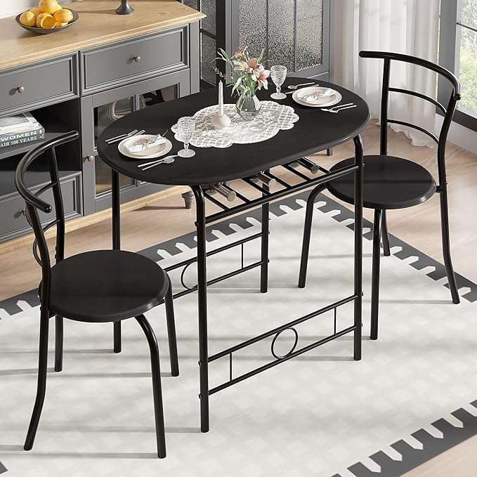VECELO 3-Piece Dining Table Set - Image 2