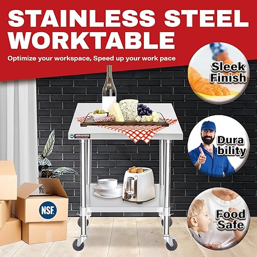 DuraSteel 30x30 NSF Stainless Steel Cart - Image 4