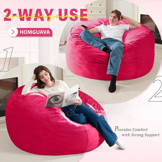 Homguava 4 FT Bean Bag Chair: 4' Bean Bags - Image 5
