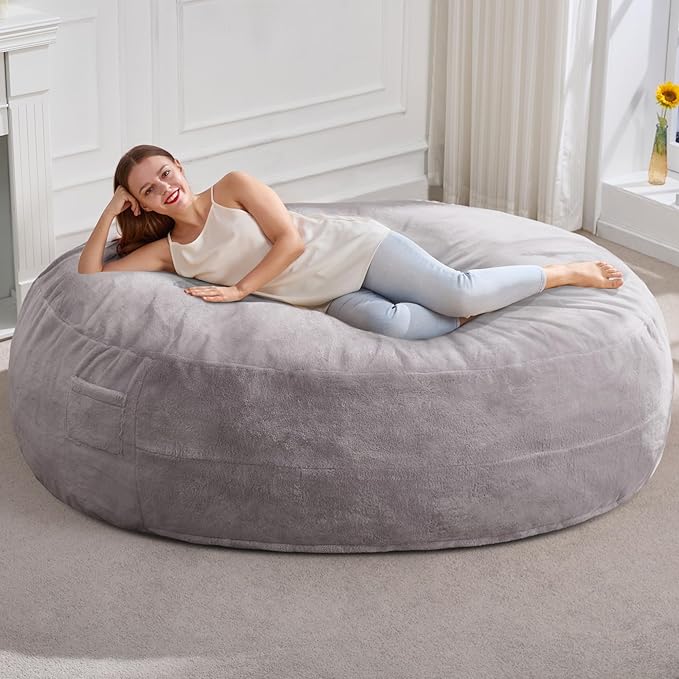 Hobestluk 6ft Bean Bag Chairs for Adults Large Beanbag Chair by YourHomeDeservesMore