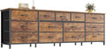 Huuger 70 Inch Dresser for Bedroom, TV Stand for 65, 80 Inch TV, 13 Fabric by Huuger