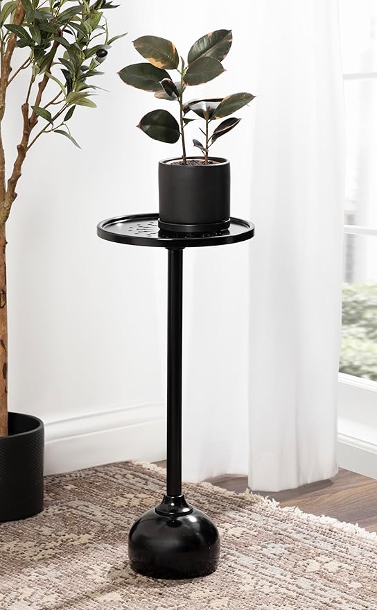 Kate and Laurel Miki Modern Pedestal Drink Table, Decorative Accent Patio Table - Image 4