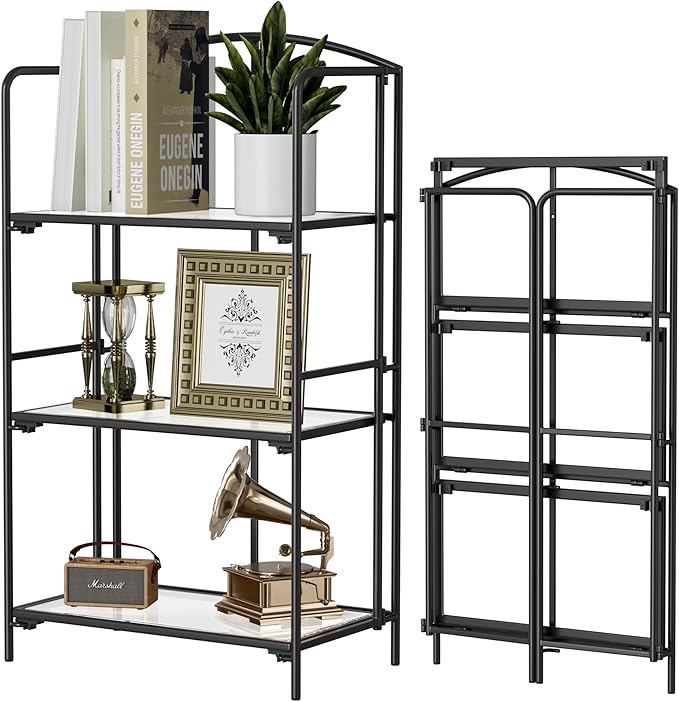 Crofy No Assembly Folding Bookshelf by Crofy