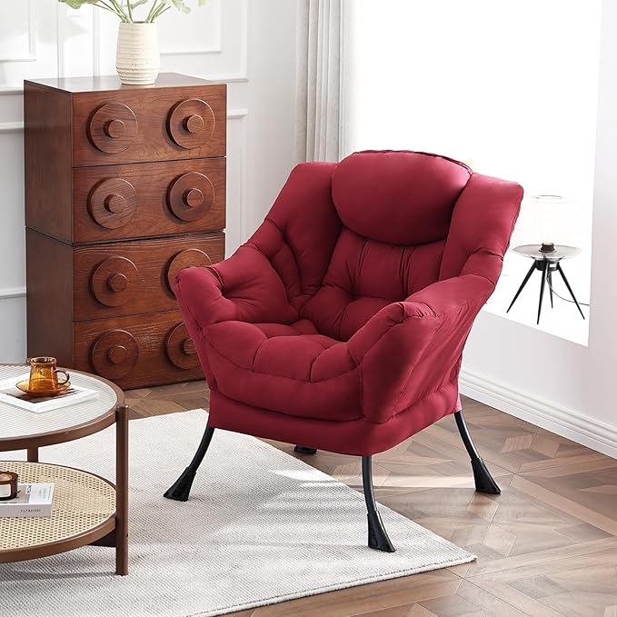 Lazy Chair, Reading Armchair, Large Modern Lounge Accent Chair, Leisure Sofa - Image 2