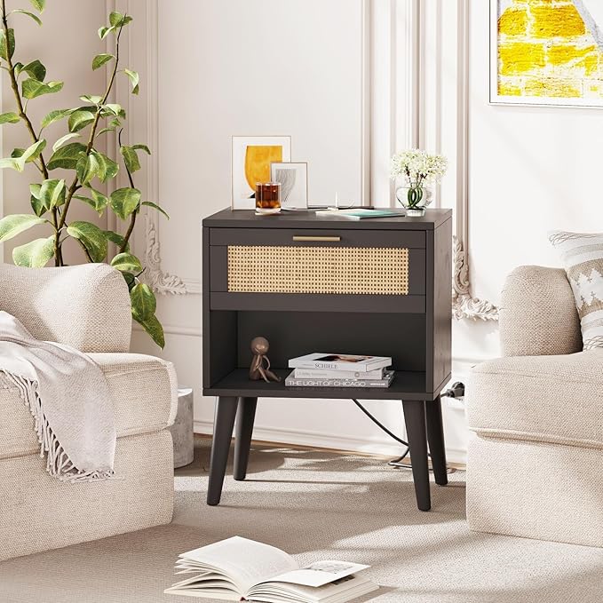 Irontar Nightstand Set of 2, Bedroom Night Stand - Image 6