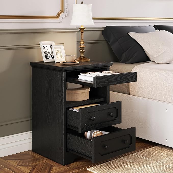 LIKIMIO Night Stand, Modern Bedside Table - Image 8