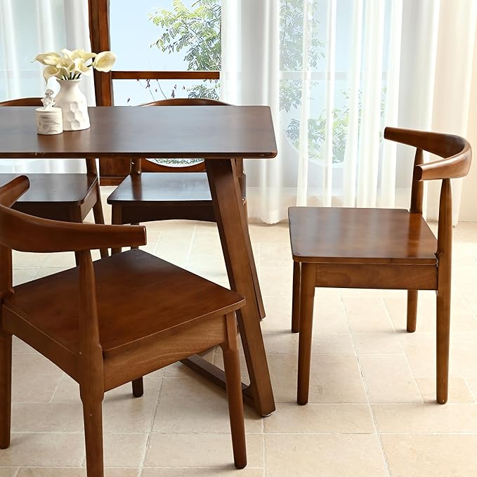 DELAVIN Solid Wood Dining Chairs Set of 4, Kitchen Chairs - Image 8