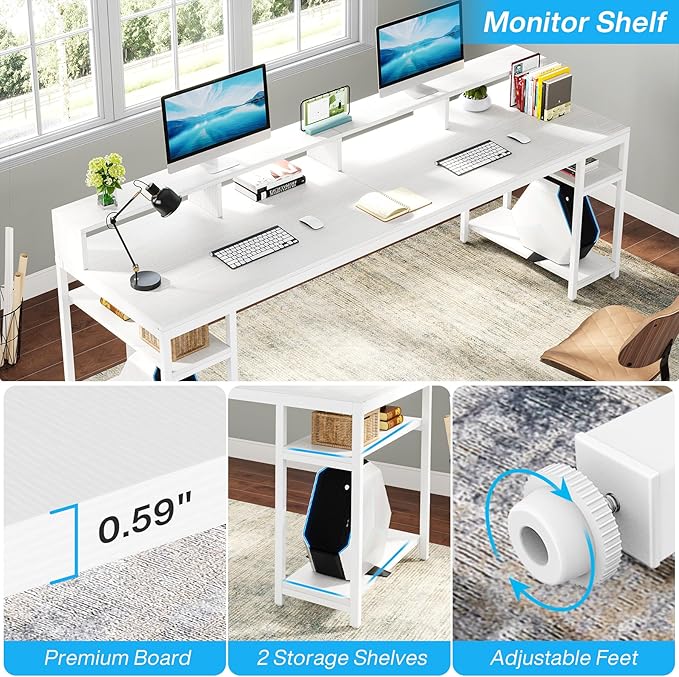 Tribesigns Two Person Desk - Image 7