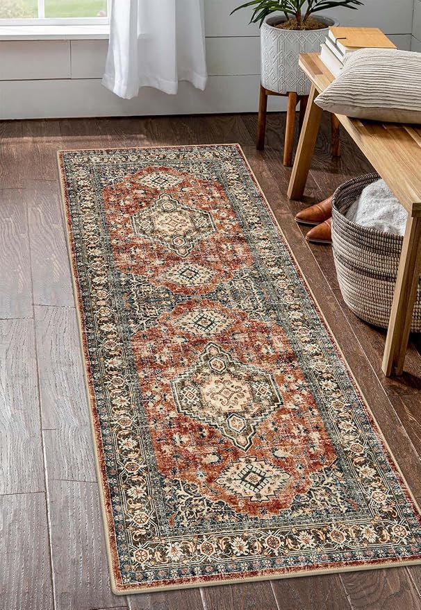 Lahome Oriental Washable Kitchen Runner Rug, 2x6 Carpet Runners by Lahome