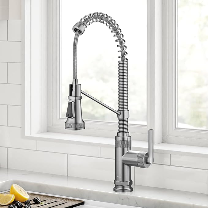 KRAUS Allyn Commercial Style 2-Function Single Handle Pull Down Kitchen Faucet - Image 2