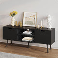 ALINE FURNITURE Black TV Stand for 50 55 60 inch TVs by ALINEFURNITURE