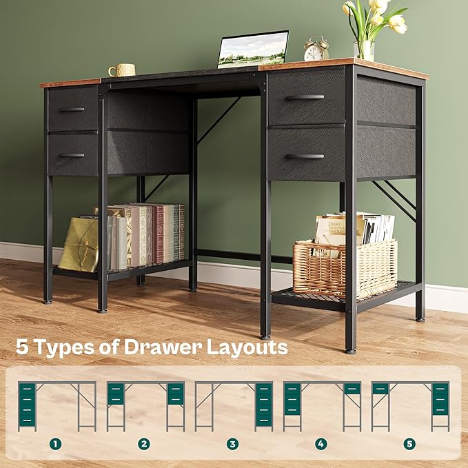 Huuger 47 Inch Computer Desk - Image 7