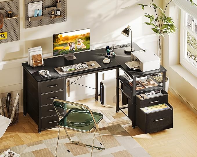 Coleshome L Shaped Computer Desk - Image 9