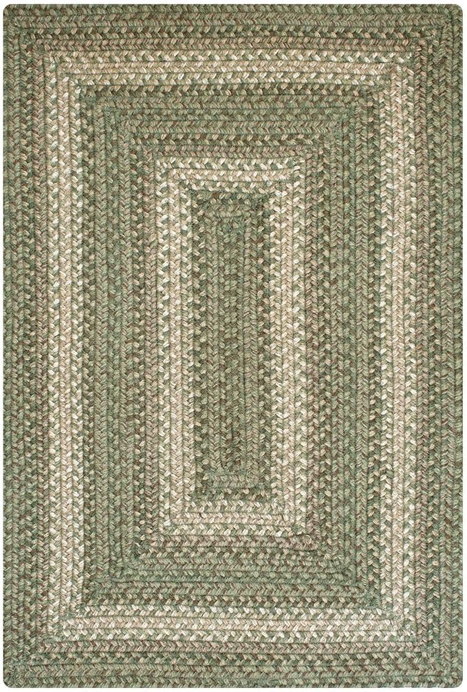 Homespice Grassland Hand Braided Rug 6x9' – Rustic Sage Green Area Rugs - Image 9