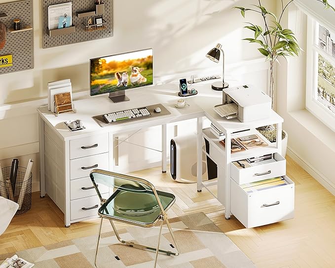 Coleshome L Shaped Computer Desk - Image 2