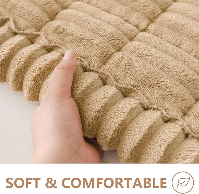Smiry Couch Cover for Dogs Washable, Non Slip Fuzzy Pet Couch Covers for 3 - Image 4