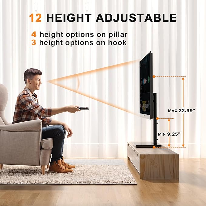 Universal Swivel TV Stand Base Table Top TV Stand - Image 2