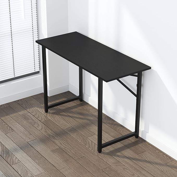 Folding Computer Desk 47 inch Writing Gaming Computer Camping Table, No - Image 7