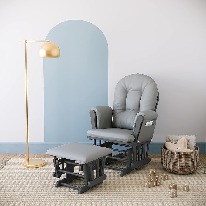Storkcraft Premium Hoop Glider & Ottoman — GREENGUARD Gold Certified Nursery - Image 2