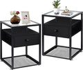 VECELO End Table, Modern Nightstand by VECELO