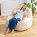 Giant Bean Bag Chair with Armrests by SnugSofeeFoamSofa