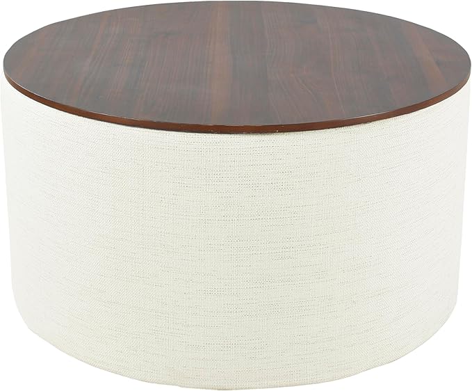 HomePop Modern Fabric Storage Ottoman by HomePop