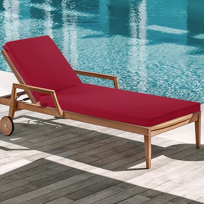 Chaise Lounge Cushions Outdoor Set of 2 - Image 9