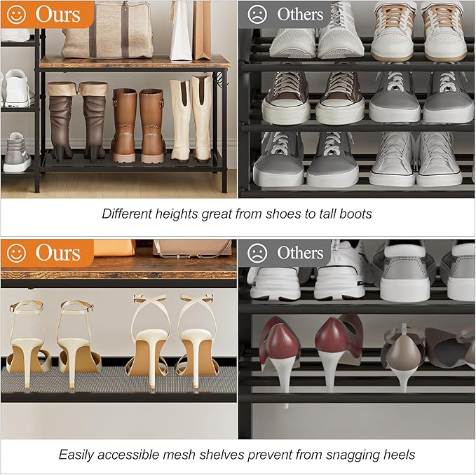 Shoe Rack Bench Storage Organizer - Image 5