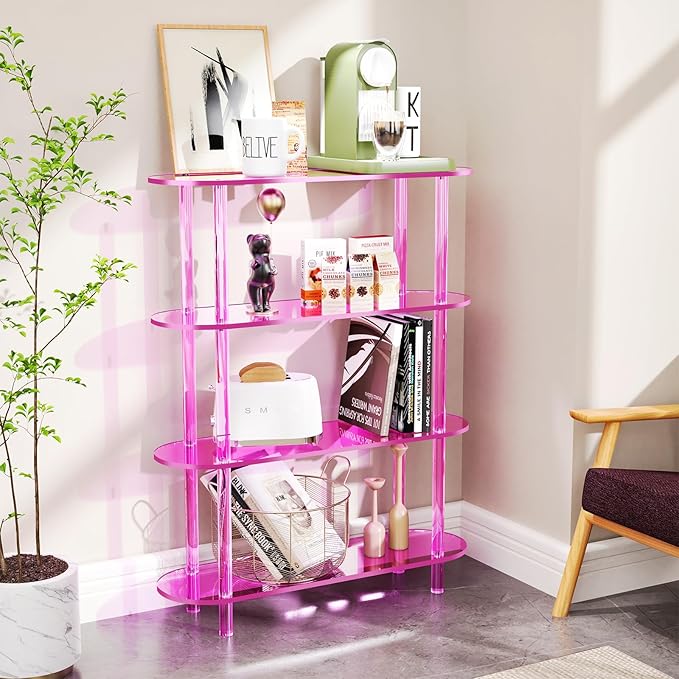 Clear Bookshelf, Acrylic Bookcase - Image 2