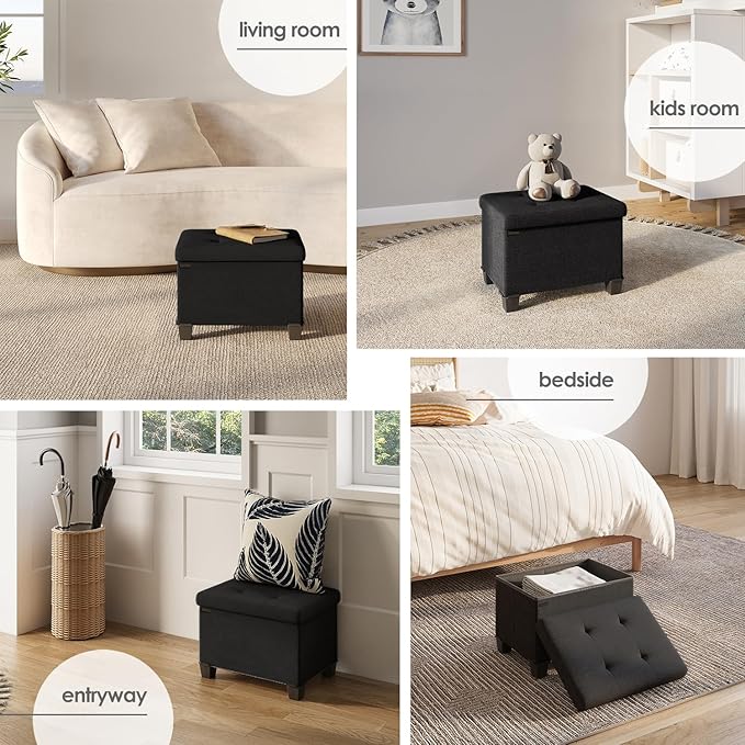 STORAGEBUD Storage Ottoman Cube - Image 4