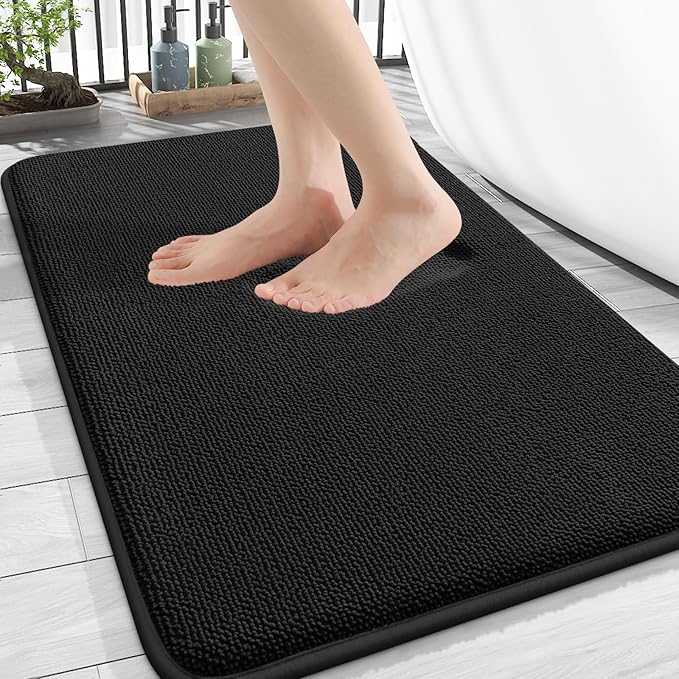 OLANLY Thick Memory Foam Bath Mat Rug 30x20, Extra Soft Absorbent Bathroom Rug by OLANLY
