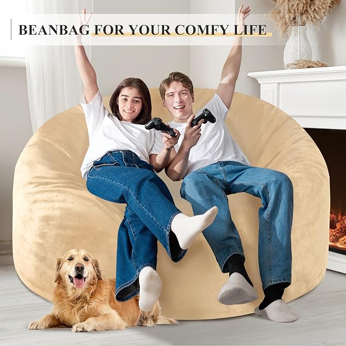 Homguava 5FT Bean Bag Chair Giant BeanBag - Image 2