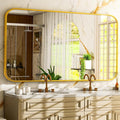 26 x 38 Inch Bathroom Mirror, Rounded Rectangular Vanity Mirror by EASLY