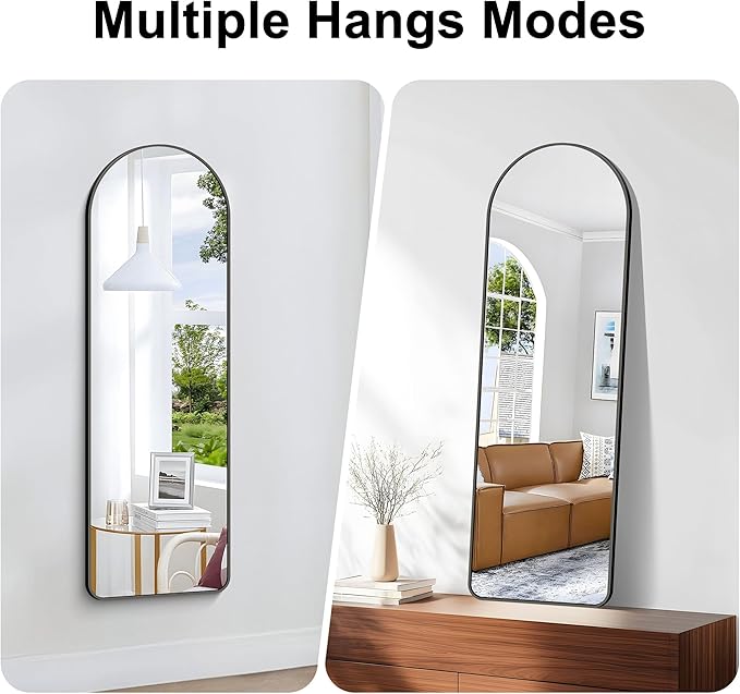 Arched Bathroom Mirror, Wall Mounted Mirror, Living Room, Vertically Hanging - Image 6